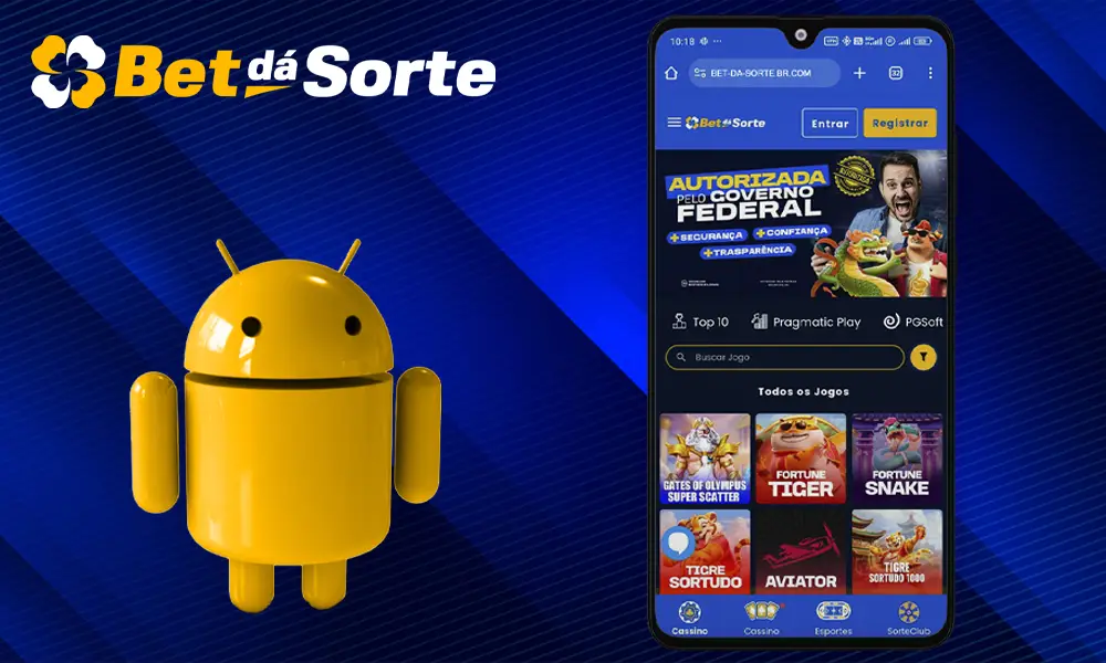 Passo 1 instalar o APK Bet dá Sorte para Android