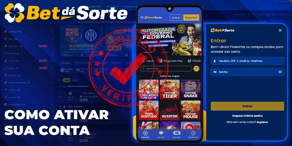 Bet dá Sorte verificação