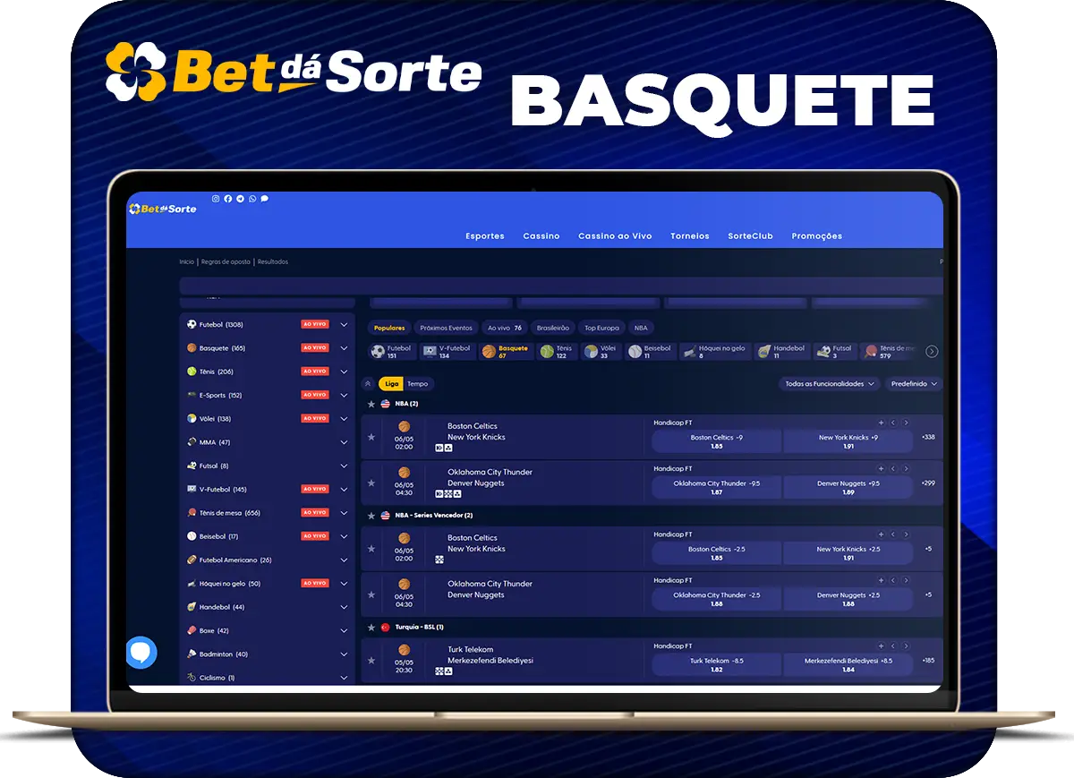 Apuestas de Basquete en Betsala