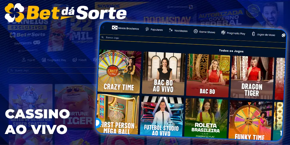Bet dá Sorte Cassino ao vivo