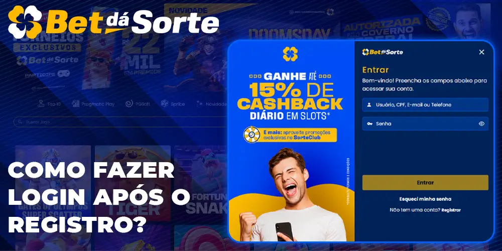Passo a passo para fazer o login Bet da sorte
