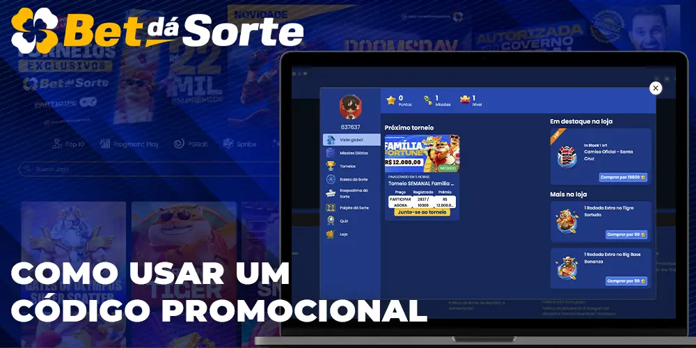 Como usar um código promocional Bet dá Sorte