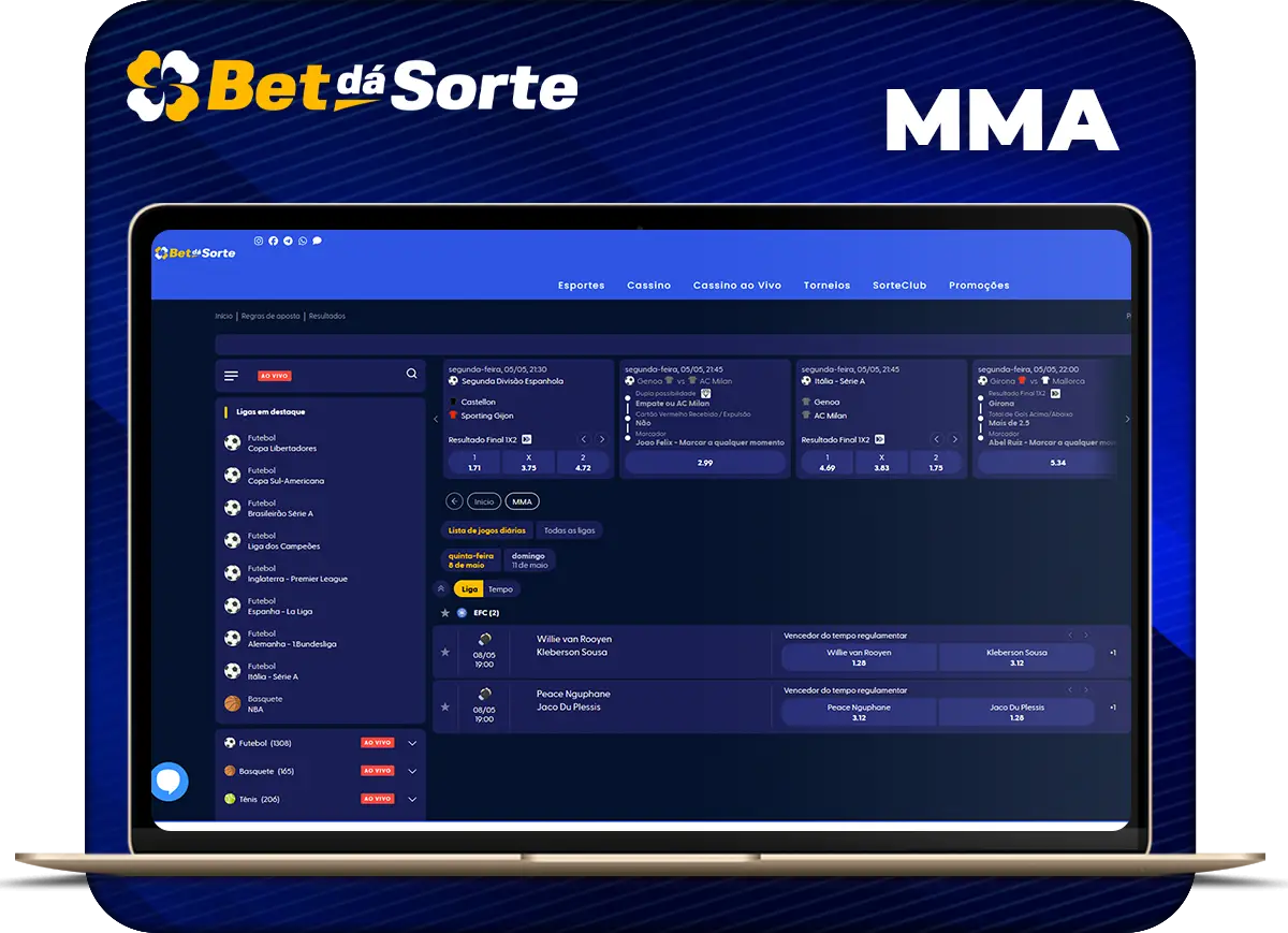 Apuestas de MMA en Betsala