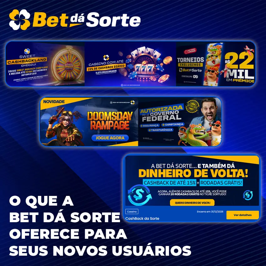 Ofertas Bet dá Sorte para novos usuários